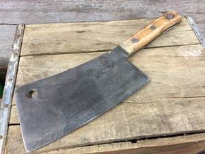 lot 53 image: Vintage Briddell Meat Cleaver