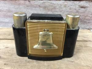 lot 67 image: Vintage Liberty Bell Cigarette LighterCase