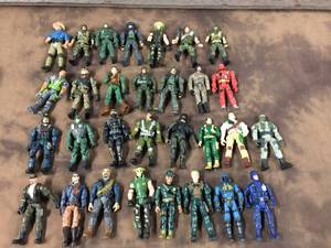 lot 73 image: Group GI Joe Type Action Figures