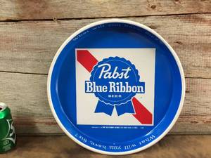 lot 104 image: Vintage Pabst Blue Ribbon Beer Tray