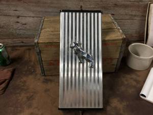 lot 190 image: Mack Semi Truck Mirror With Dog