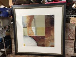 lot 254 image: Signed Abstract Art Picture