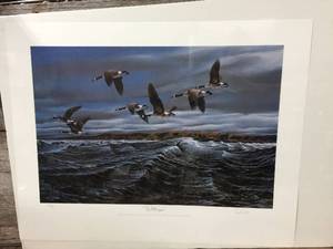 lot 5 image: Terry Redlin Whitecaps Signed & Numbered Unframed Print
