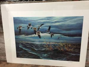 lot 7 image: Terry Redlin Squall Line Signed & Numbered Unframed Print