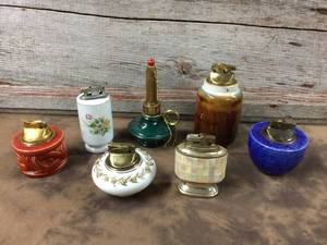 lot 268 image: 7 Vintage Table Lighters