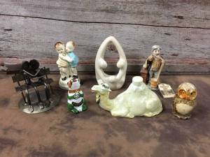 lot 275 image: Vintage Stone - Pottery - Ceramic - Metal Figures