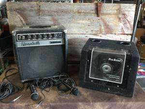lot 278 image: Vintage Randall AMP - Rockford Fosgate Speaker - Elvis Records