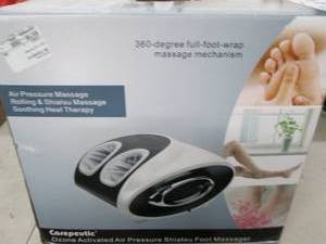 lot 39 image: Air pressure Shiatsu foot massager,...
