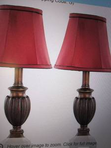 lot 54 image: Safavieh Hermione Urn Lamps, set of...