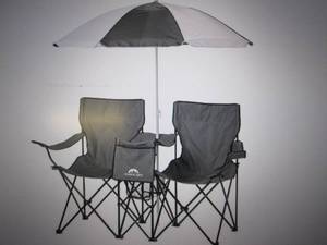lot 56 image: Folding Chair set, open box...