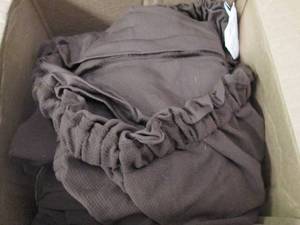 lot 58 image: Brown Sure Fit Stretch Sofa slipcov...