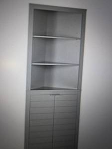 lot 67 image: RiverRidge Madison Grey Corner Cabi...