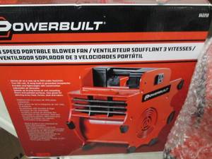 lot 75 image: powerbuilt 3-speed portable blower ...
