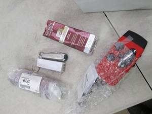 lot 116 image: lot of retinol , knives , wind up l...
