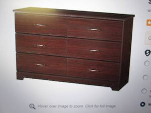 lot 124 image: Storkcraft Brookside white 6 drawer...