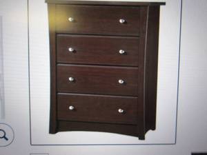 lot 126 image: Storkcraft Brookside Brown 4 drawer...
