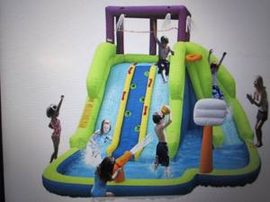 lot 150 image: magic time triple blast inflatable ...