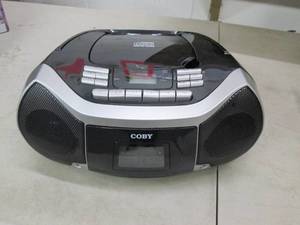 lot 189 image: coby compact disc, tape and radio p...