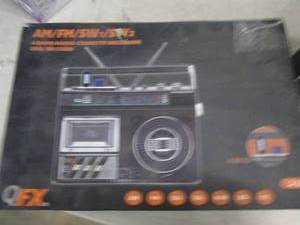 lot 191 image: qfx amfmsw1sw2 4 band radio cass...