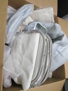 lot 206 image: Canvas tote bags, ironing boards co...