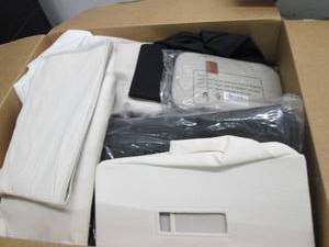 lot 207 image: Misc box of fabric storage, plastic...