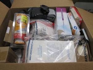 lot 215 image: box of vacuum accessories- wall mou...