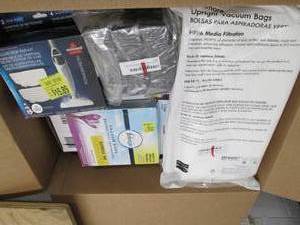 lot 217 image: Box of vacuum accessories, filters ...