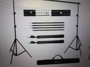 lot 281 image: Backdrop stand, open box, backdrop ...