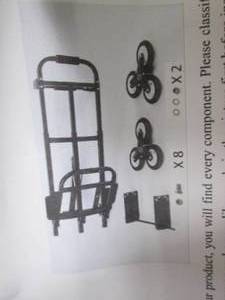 lot 284 image: stair climbing utility cart, open b...