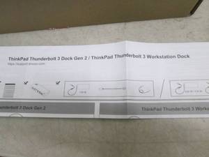 lot 298 image: Think pad thunderbolt 3 dock Gen 2...