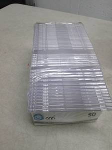 lot 303 image: open box of onn clear cddvd cases,...