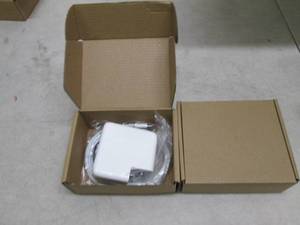 lot 308 image: 2 MacBook replacement chargers, 61w...