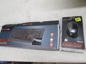 lot 314 image: Black web wireless keyboard and mou...