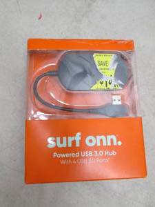 lot 330 image: Surf ONN Powered USB 3.0 hUB with 4...