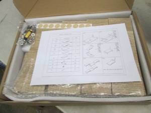 lot 348 image: Tersework dual monitor wood stand, ...