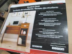 lot 354 image: Computer student desk, open box, ne...