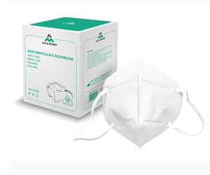 lot 77 image: 700 (14 pacs of 50)  Allmed KN95 Particulate Respirator Face MasksBRAND New In Boxes($980 Value)