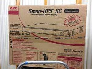 lot 26 image: MSRP $300 NEW Smart-UPSSC450VA120V&nbspAPC Smart-UPS SC 450VA 120V&nbspProfessional Grade Uninterruptible Power Supply Prevent Blackouts Brownouts Sags & Surges From Reaching Your Valuable Equipment