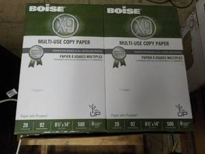 lot 4 image: Case of 5000 Sheets Boise 8.5 x 14...
