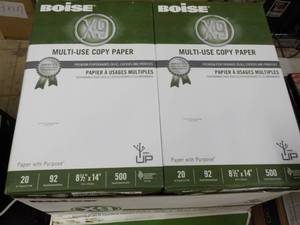 lot 5 image: Case of 5000 Sheets Boise 8.5 x 14...