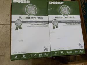 lot 9 image: Boise X-9 5000 Sheets 8.5 x 14 Copy...