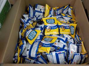 lot 105 image: 3 Cases Rold Gold Pretzels and 1 Ca...