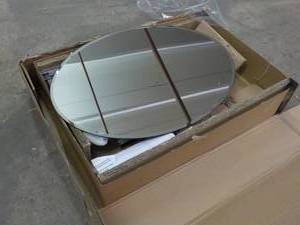 lot 108 image: Aluminum Oval Mirror Medicine Cabin...