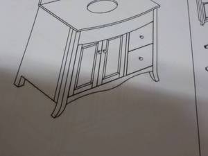 lot 114 image: Henfield Vanity- no sink top, 37...