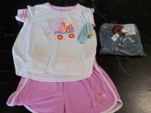 lot 55 image: Cat and Jack PJs size XL and Jeans ...