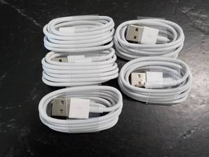 lot 87 image: 5 Lightening Cables iPhone X, 8 and...