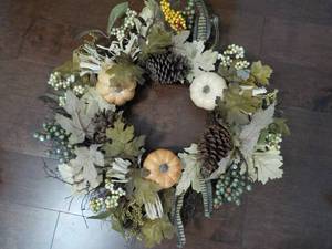 lot 95 image: Fall Wreath 22 Diameter...