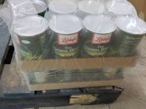 lot 188 image: 24 - 14.5 oz Cans Libbys Green Bea...