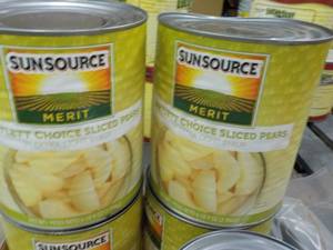 lot 192 image: 2 - 6 lb. 9 oz Cans Sunsource Slice...