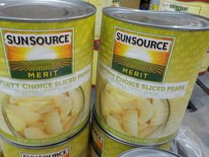lot 193 image: 2 - 6 lb. 9 oz Cans Sunsource Slice...